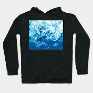 Shades of Blue Texture Hoodie